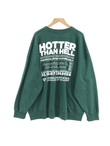 HOTTER THAN HELL トレーナー sizeF