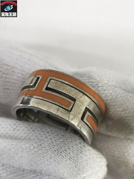 HERMES アクセサリー ムーブアッシュリング オレンジ 925 13号 S