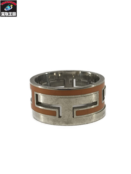 HERMES アクセサリー ムーブアッシュリング オレンジ 925 13号 S