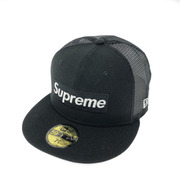 24SS/Supreme/New Era/Box Logo Mesh Back Black