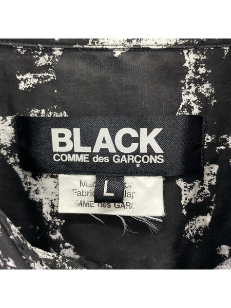 BLACK COMME des GARCONS 長袖シャツ 1B-B009 AD2018 白黒 L[値下]