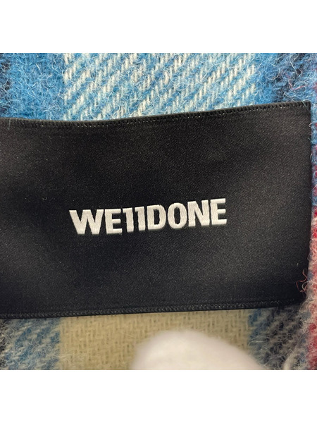 長袖シャツ WE11DONE Blue WD Check Wool Shirt (M)