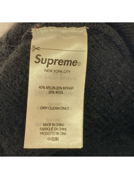 Supreme ニットキャップ モヘアビーニー 黒