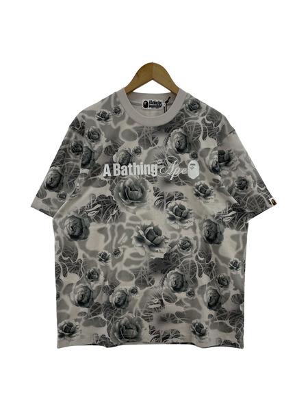 A BATHING APE フローラルカモロゴプリントTシャツ S