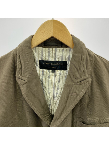 COMME des GARCONS 製品ポリ縮絨 ジャケット M グレー AD2005