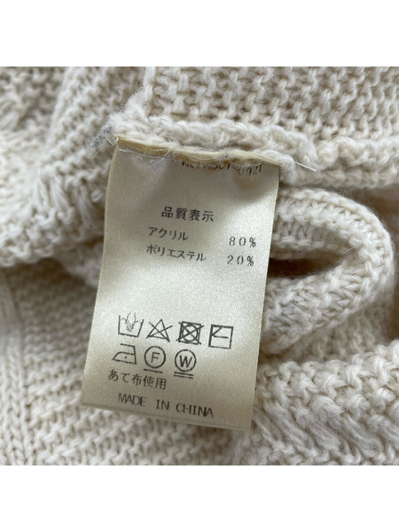 MICALLE MICALLE レース切替ニット