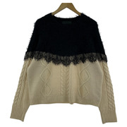 MICALLE MICALLE レース切替ニット