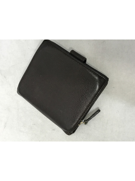 コンパクトウォレット BVLGARI グレインレザー 財布