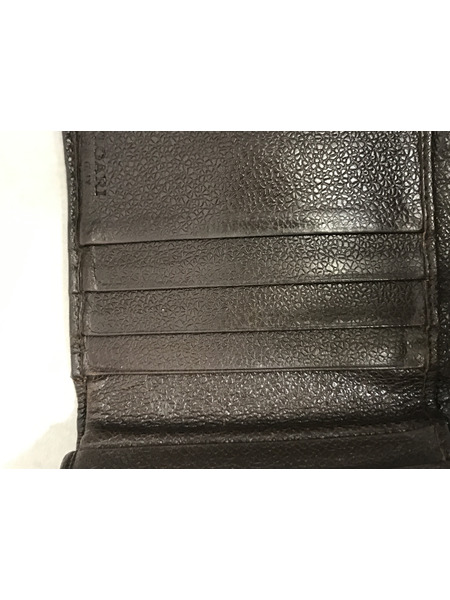コンパクトウォレット BVLGARI グレインレザー 財布