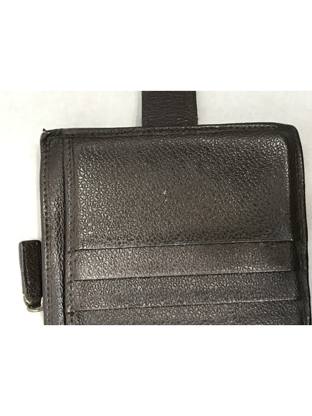 コンパクトウォレット BVLGARI グレインレザー 財布