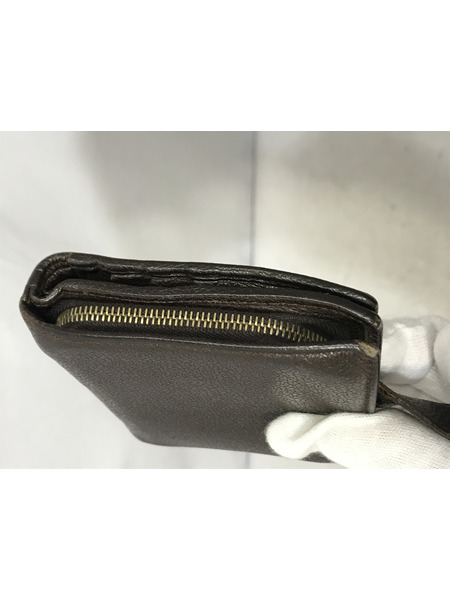 コンパクトウォレット BVLGARI グレインレザー 財布