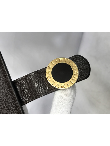 コンパクトウォレット BVLGARI グレインレザー 財布