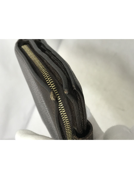 コンパクトウォレット BVLGARI グレインレザー 財布