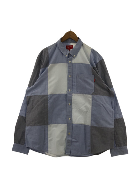 Supreme/20AW/Patchwork Oxford Shirt Blue/XL/サックス｜商品番号 ...