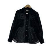 MARGARET HOWELL 長袖シャツ 23SS COTTON VOILE L/Sシャツ ブラック (Ⅱ)