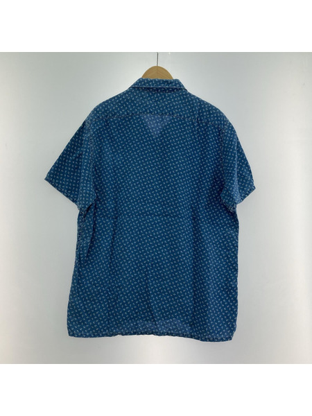RRL 碇柄 S/Sシャツ L ブルー系[値下]
