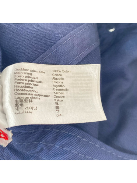 KENZO 刺繍 ロングビルキャップ OS ネイビー×ブラック FD55AC891F41