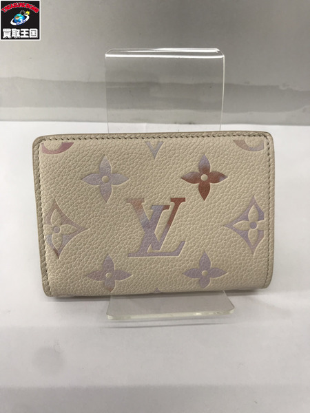 LV コンパクトウォレット アンプラント ポルトフォイユクレア ドリームベージュ