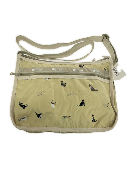 LeSportsac ショルダーバッグ 猫刺繍 ミニポーチ付キ