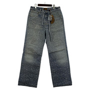 Birth of Royal Child 3D Printing Washed Full Diamond Denim