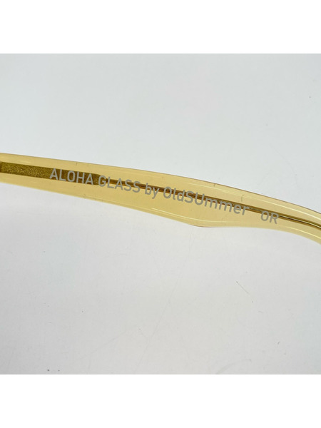 ソノ他 OLD SUMMER ALOHA GLASS MADE IN SABAE 黄色