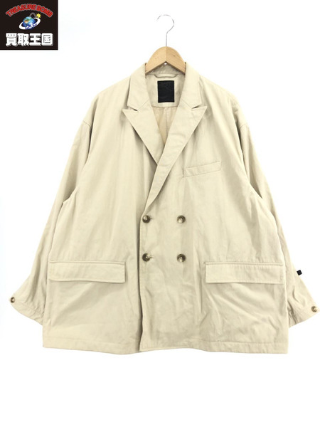 DAIWA PIER39 TECH DOUBLE-BREASTED JACKET TWILL (L) ベージュ｜商品