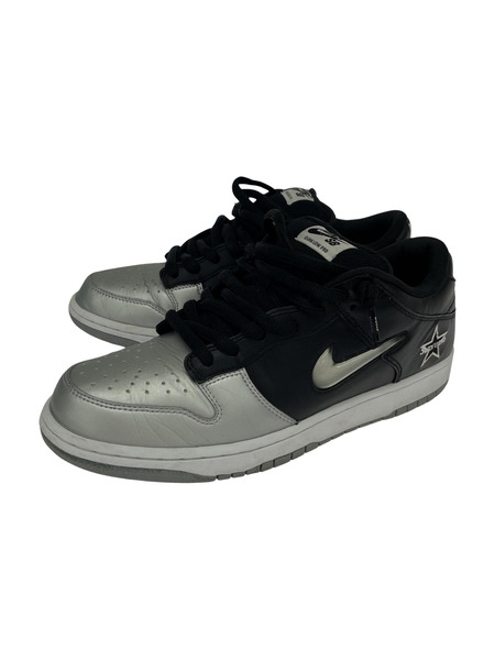 Supreme × Nike Dunk Low Metallic Silver/Black　CK3480-001