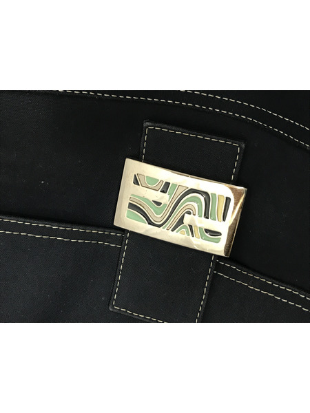  FENDI ネイビーマンマ ショルダーバッグ