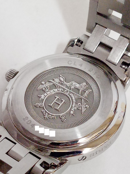 HERMES/クリッパー/CL4.210/電池交換済 レディースQZ