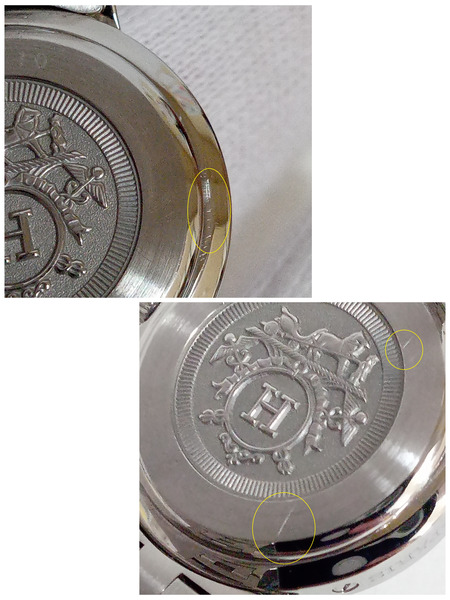 HERMES/クリッパー/CL4.210/電池交換済 レディースQZ