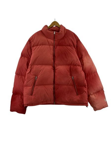 STUSSY ダウンジャケット Recycled Nylon Down Puffer 赤 (XL)