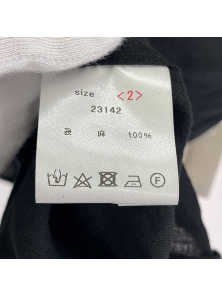 長袖シャツ 23SS 山内 ションヘルリネンツイル・テーラードカラーシャツ 2