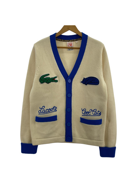 LACOSTE L!VE Cool Cats カーディガン /アイボリー