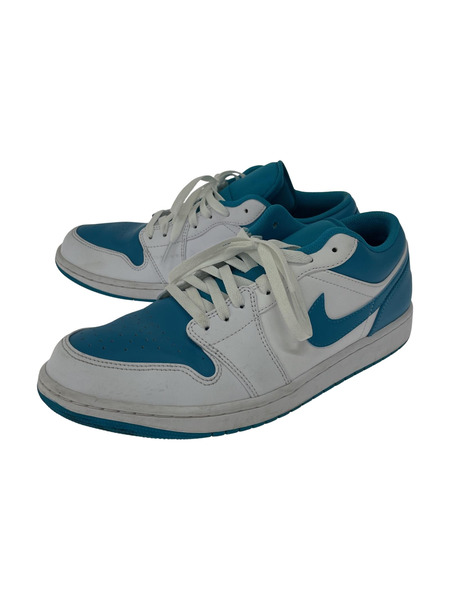 NIKE AIR JORDAN 1 LOW Aquatone スニーカー 29.5㎝ 白 青[値下]