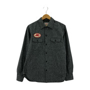 CUSHMAN 長袖シャツ シャンブレーシャツ グレー