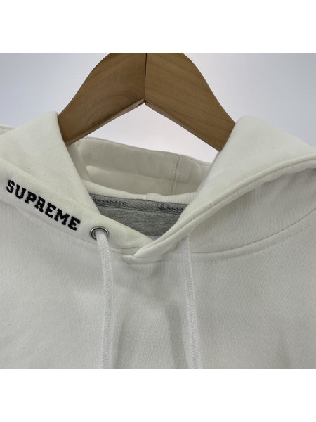 Supreme×CHAMPION 17AW STACKED C HOODED SWEATSHIRT L