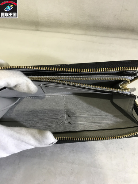 L'Arcobaleno ゴートレザー ラウンドファスナー