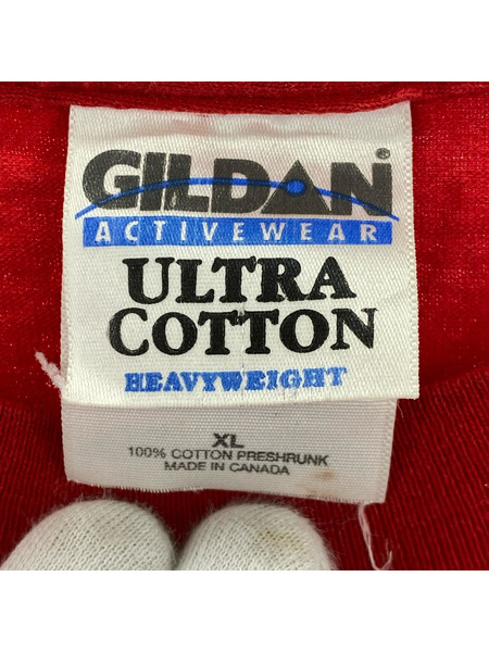 OLD・VINTAGE 00s GILDAN MOOOOLAPALOOZA COW (XL) 赤