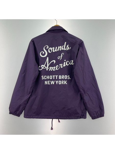 ジャケット SCHOTT コーチジャケット パープル[値下]