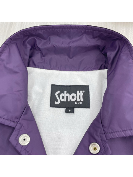 ジャケット SCHOTT コーチジャケット パープル[値下]