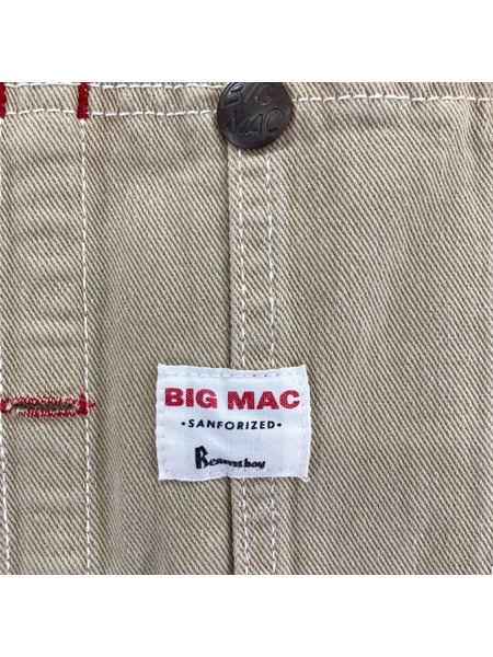 BIG MAC×BEAMS BOY オーバーオール ベージュ