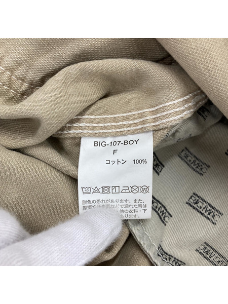 BIG MAC×BEAMS BOY オーバーオール ベージュ