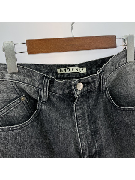 NVRFRGT 3D Twisted Wide Leg Jeans /グレー