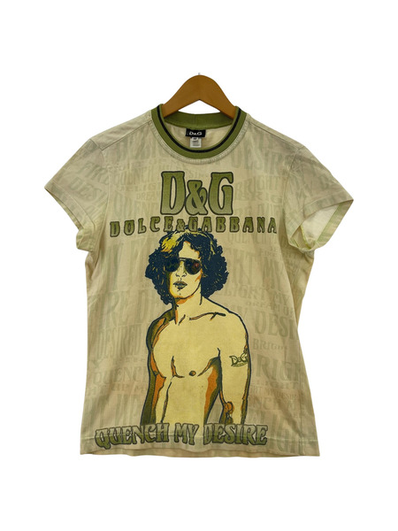 D&G 半袖Tシャツ・カットソー QUENCH MY DESIRE/GRN/32