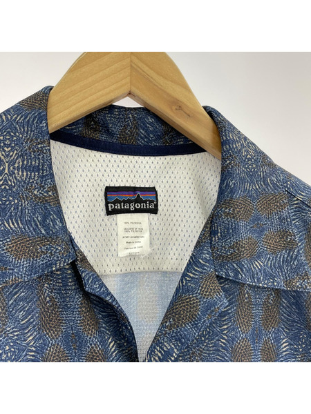 patagonia 00s F5 rhythm オープンカラーシャツ ネイビー