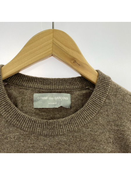 COMME des GARCONS ニット・セーター 茶系 ウール ナイロン