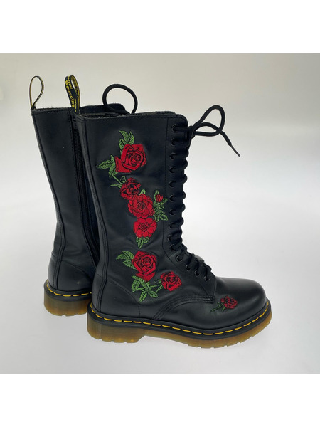 Dr.Martens ブーツ 1460 VONDA 8ホールブーツ/ローズ刺繍/UK4