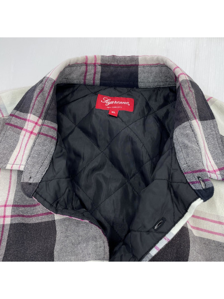 Supreme 20AW Quilted Flannel Shirts (XL)