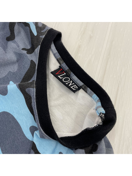 VLONE CAMO LONG T-SHIRTS (M) ブルー系