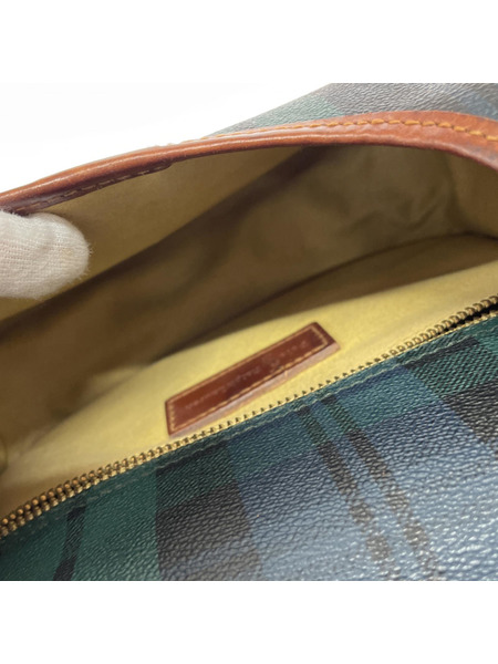 POLO RALPH LAUREN ショルダーバッグ グリーン×ブラウン